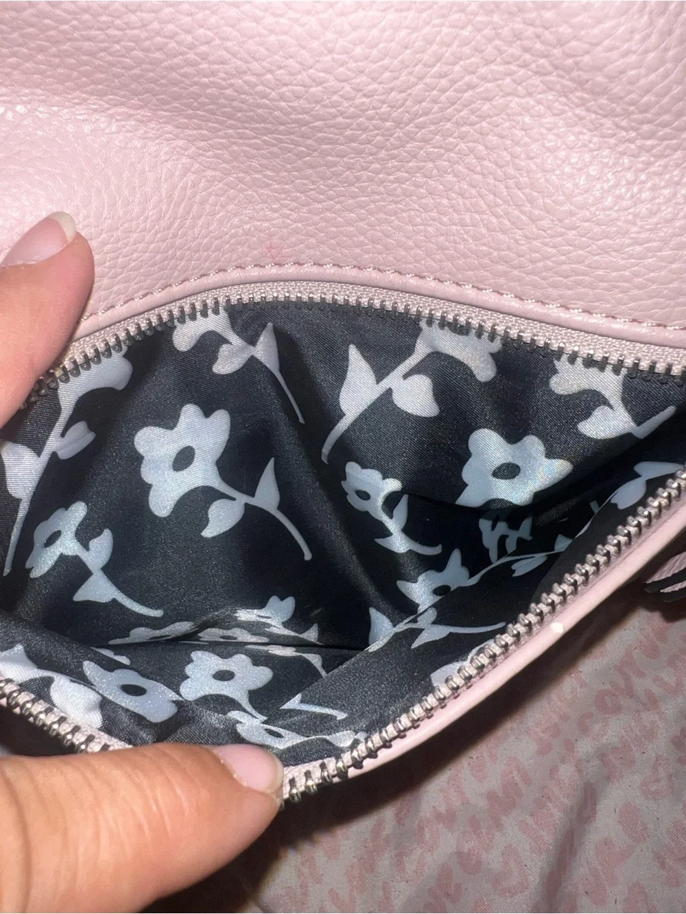 HTF Jenna Kator vegan leather crossbody bag in blush pink